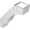 Ekena Millwork 5 1/2-in. W x 16-in. D x 20-in. H Balboa Architectural Grade PVC Knee Brace BRCP055X16X20BOA - alternate 6